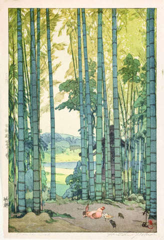 Bamboo Grove - Yoshida Hiroshi - Ukiyo-e Woodblock Print Art Painting by Hiroshi Yoshida