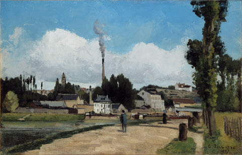 Banks of the Oise at Pontoise - Life Size Posters by Camille Pissarro