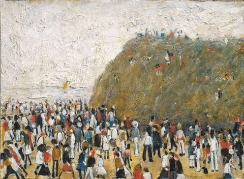 Beach Scene - Laurence Stephen Lowry RA by L S Lowry