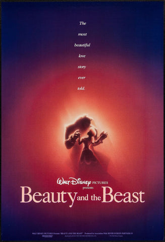 Beauty And The Beast - Hollywood English Movie Poster by Hollywood Movie