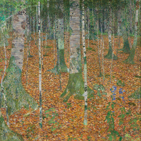 Birch Forest - Gustav Klimt - Masterpiece Painting by Gustav Klimt