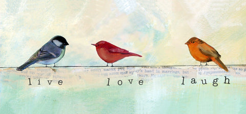 Live, Love \u0026 Laugh Triptych - Life Size Posters by Christopher Noel