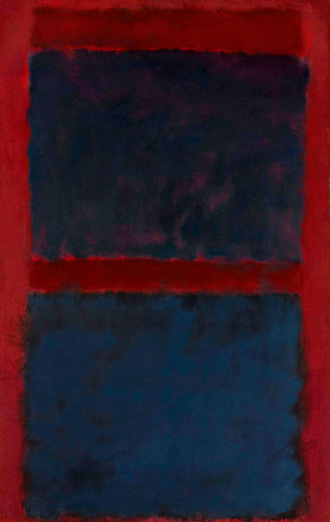 Black on Maroon - Mark Rothko - Color Field Painting by Mark Rothko