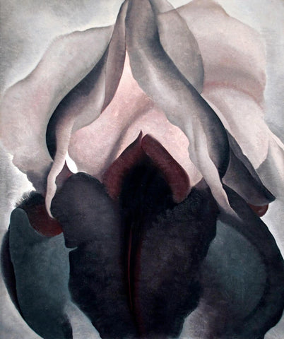 Black Iris - O’Keefee - Canvas Prints by Georgia OKeeffe