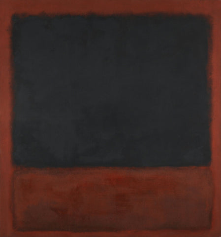Black, Red over Black on Red (Noir, Rouge Sur Noir Sur Rouge) by Mark Rothko