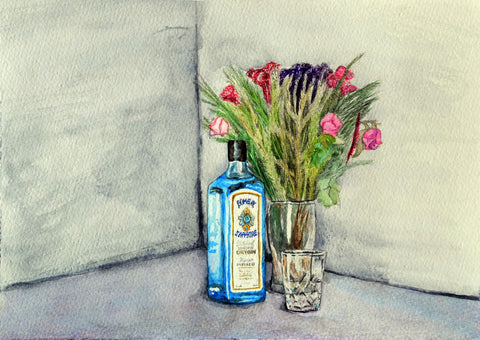 Bombay Sapphire Still Life Art by Deepak Tomar