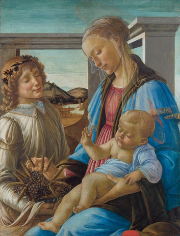 Virgin and Child with an Angel by Sandro Botticelli