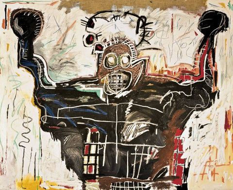 Boxer - Jean-Michel Basquiat - Neo Expressionist Painting - Framed Prints
