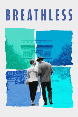 Breathless (A Bout De Souffle) - Jean-Luc Godard - French New Wave Cinema - Graphic Poster by Tallenge Store