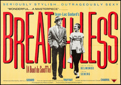 Breathless (A Bout De Souffle) - Jean-Luc Godard - French New Wave Cinema Original Release Poster