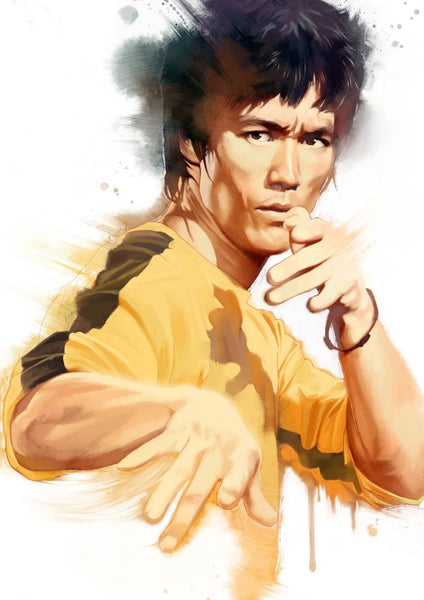 Bruce Lee Classic Poster II - Canvas Prints