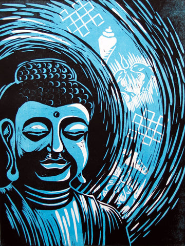 Buddha - The Enlightened One - Canvas Prints by Sina Irani