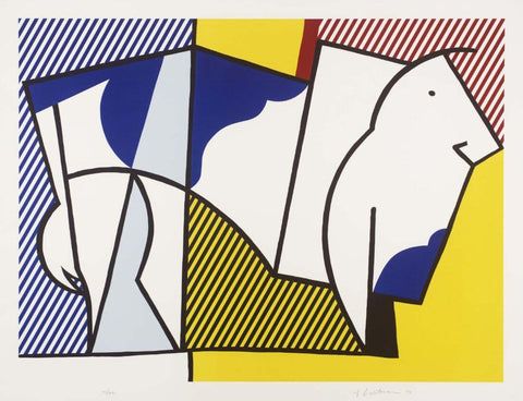 Bull Profile Series, Plate III – Roy Lichtenstein – Pop Art Painting by Roy Lichtenstein
