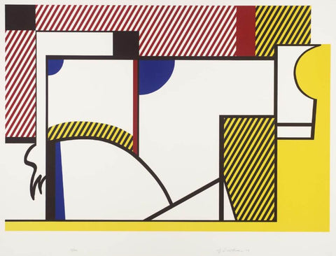 Bull Profile Series, Plate IV – Roy Lichtenstein – Pop Art Painting by Roy Lichtenstein