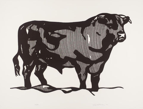 Bull Profile Series, Plate I – Roy Lichtenstein – Pop Art Painting by Roy Lichtenstein