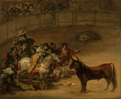 Bullfight, Suerte de Varas - Posters by Francisco Goya