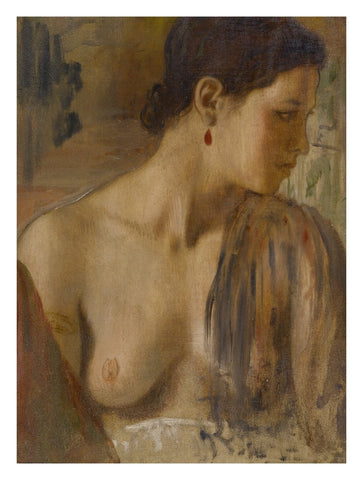 Bust of An Almost Nude Woman by Edgar Degas