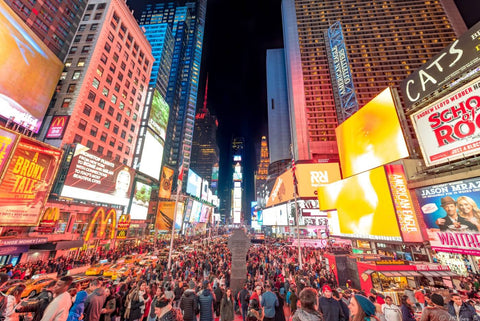 Busy Times Square by Teri Hamilton