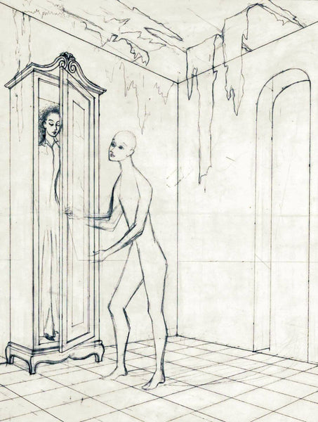 Cadaver In The Almirah (Cadaver en el Armario) - Remedios Varo - Life Size Posters