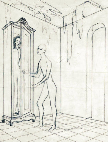 Cadaver In The Almirah (Cadaver en el Armario) - Remedios Varo - Art Prints