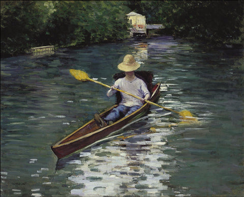 Canoe on the Yerres River by Gustave Caillebotte
