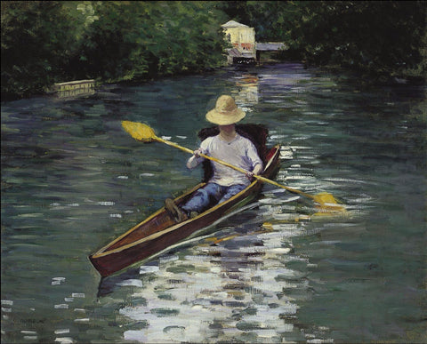 Canoe on the Yerres River