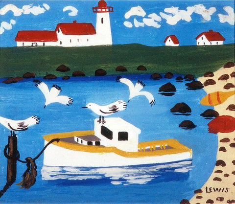 Cape Islander - Maud Lewis - Canvas Prints by Maud Lewis