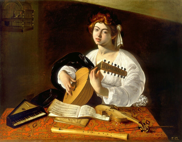 The Lute Player - Canvas Prints