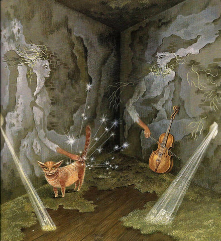 Cosmic Energy (Energía cósmica) – Remedios Varo – Surrealist Painting by Remedios Varo