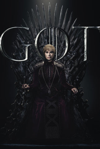 Cersie Lannister- Iron Throne - Art From Game Of Thrones by Mariann Eddington