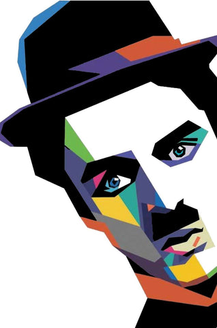 Charlie Chaplin - Pop Art Poster by Jerry