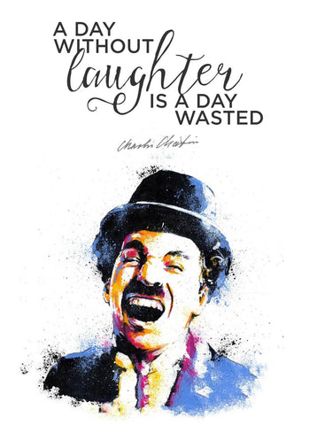 Charlie Chaplin - A Day Without Laughter Is A Day Wasted by Tallenge Store
