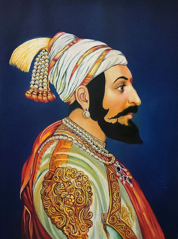 Chhatrapati Shivaji Raje Bhosale Maharaj - Painting by Royal Portraits