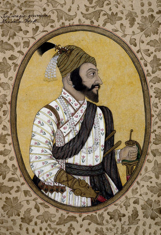 Chhatrapati Shivaji Raje Bhosale - Portrait In British Museum - Canvas Prints