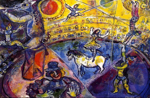 Circus Horse (Cheval De Cirque) - Marc Chagall - Canvas Prints