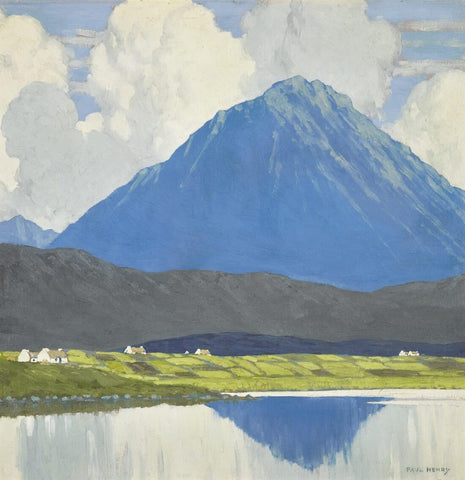 Clare Island From Achill - Paul Henry RHA - Irish Master - Landscape Painting by Paul Henry