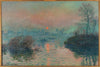 Sunset On The Seine At Lavacourt - Framed Prints