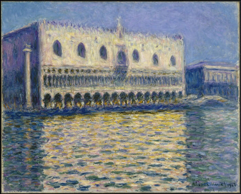 The Doges Palace (Le Palais ducal) 1908 - Claude Monet by Claude Monet