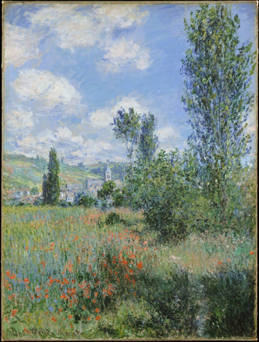 View of Vetheuil by Claude Monet