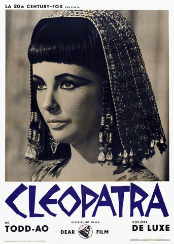 Cleopatra - Liz Taylor - Tallenge Classic Hollywood Movie Poster Collection by Tim