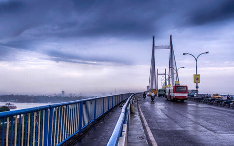 Cloudy Morning On Vidyasagar by Sarah