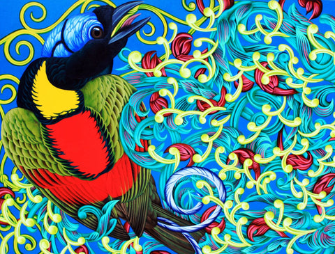 Colorful Art of Bird by Sina Irani