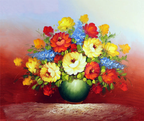 Colorful Flower Garden - Canvas Prints by Michael Pierre