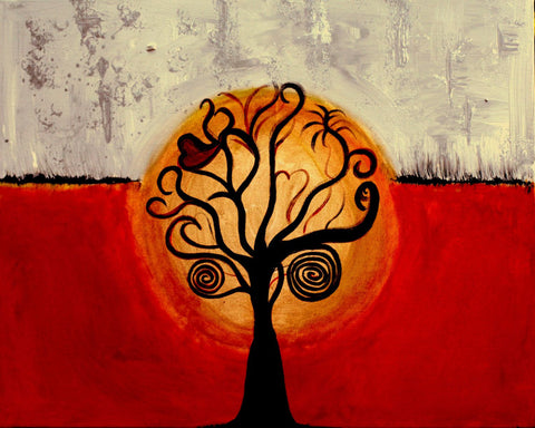 Contemporary Indian Art - Tree Of Life - Posters by Sina Irani