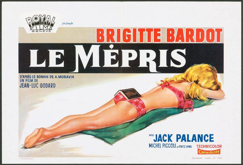 Contempt (Le Mépris) - Jean-Luc Godard - French New Wave Cinema Poster by Tallenge Store