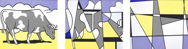 Cow Going Abstract by Roy Lichtenstein - Art Panels