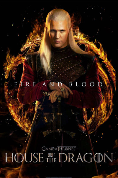 Daemon Targaryen - House Of The Dragon (GoT) - TV Show Poster - Canvas Prints