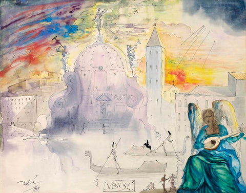 Venice (Venecia) – Salvador Dali Painting – Surrealist Art by Salvador Dali