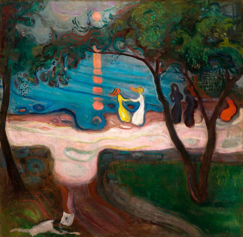 Dance On The Beach – Edvard Munch Painting by Edvard Munch