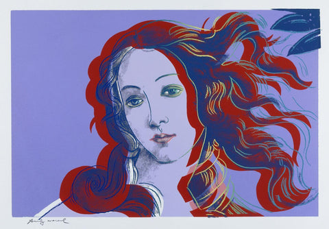 Details of Renaissance Paintings (Sandro Botticelli, Birth of Venus) - Mauve - Andy Warhol - Pop Art Painting by Sandro Botticelli